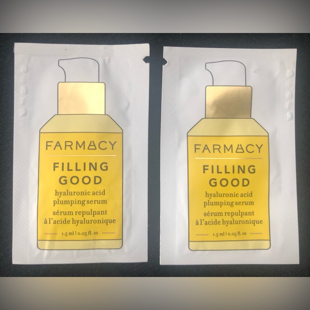 $1 Add On Lot of 2 Farmacy Filling Good Plumping Serum Foil Packet Samples